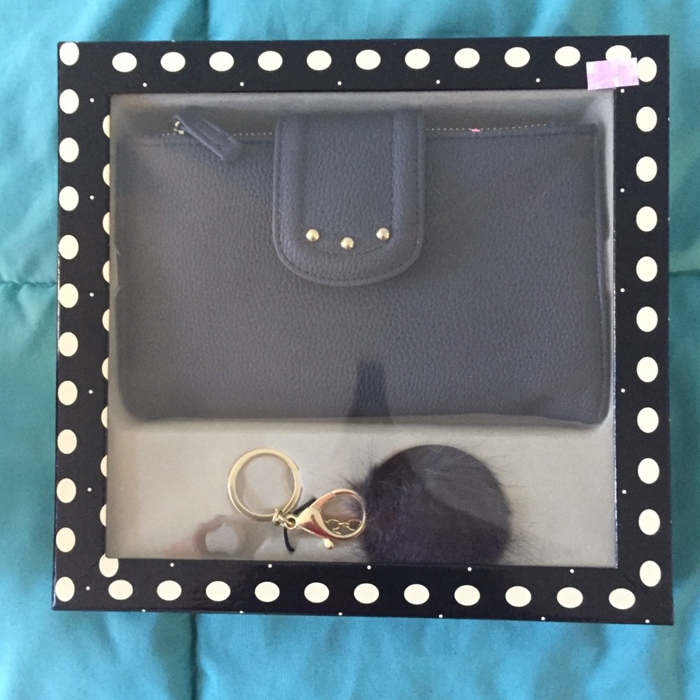 Gray Wallet Wristlet